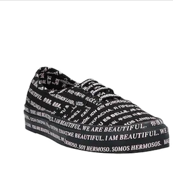 NWT VANS We Are Beautiful Black Sneakers - Picture 3 of 5